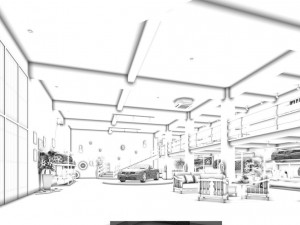 business - shop - automotive exhibition hall - 9409 3D Model