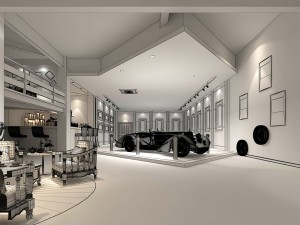 business - shop - automotive exhibition hall - 9409 3D Model