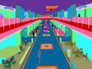 бизнес - магазин - торговая улица - 9410 3D Модель