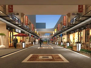 бизнес - магазин - торговая улица - 9410 3D Модель