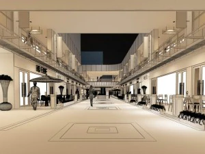 бизнес - магазин - торговая улица - 9410 3D Модель