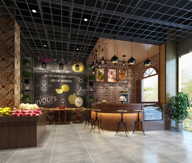 business - shop - fruit shop - 9414 3D मॉडल .c4d .max .obj .3ds .fbx .stl .blend 