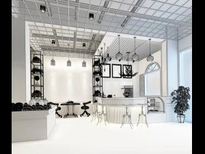 zaak - winkel - fruitwinkel - 9414 3D Model