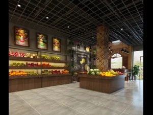 zaak - winkel - fruitwinkel - 9414 3D Model