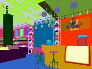 zaak - winkel - fruitwinkel - 9414 3D Model