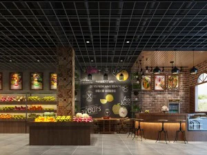 zaak - winkel - fruitwinkel - 9414 3D Model