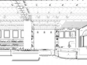 zaak - winkel - fruitwinkel - 9414 3D Model
