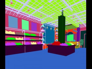 business - shop - fruit shop - 9434 3D Model