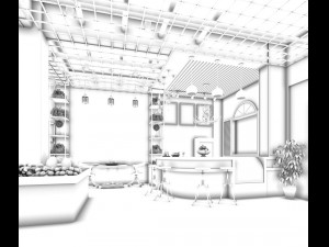 business - shop - fruit shop - 9434 3D Model