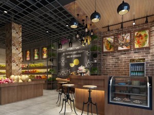 business - shop - fruit shop - 9434 3D Model