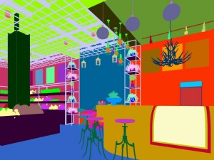 business - shop - fruit shop - 9434 3D Model