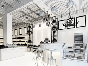 business - shop - fruit shop - 9434 3D Model
