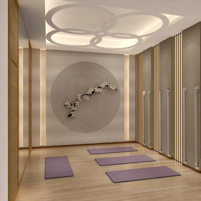 business - shop - yoga room - 9426 3Dモデル .c4d .max .obj .3ds .fbx .stl .blend 
