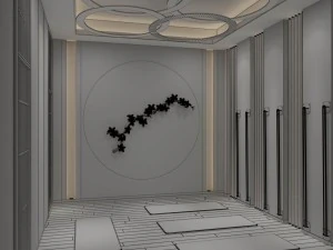 business - shop - yoga room - 9426 3D Model