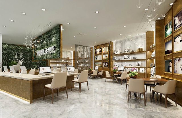business - commercial - exhibition room - 9204 Modelo 3D .c4d .max .obj .3ds .fbx .stl .blend 