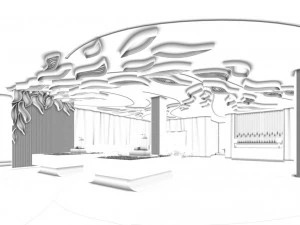 business - shop - exhibition room - 9405 3D Model