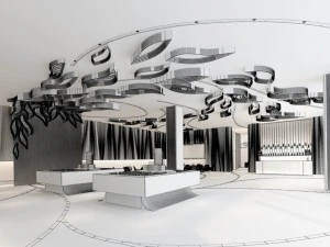 business - shop - exhibition room - 9405 3D Model