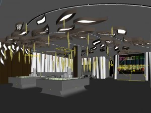 business - shop - exhibition room - 9405 3D Model