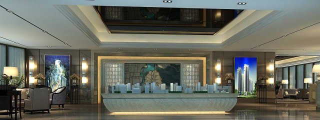 business - commercial - exhibition room - 9407 3D 모델 .c4d .max .obj .3ds .fbx .stl .blend 