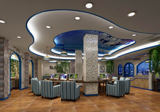 business - commercial - exhibition room - 9410 3Dモデル .c4d .max .obj .3ds .fbx .stl .blend 