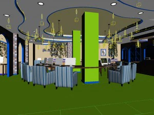 business - commercial - exhibition room - 9410 3D Model