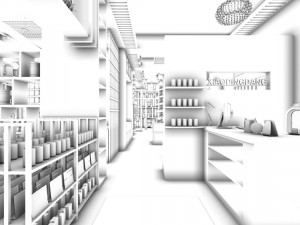 business - shop - exhibition room - 9413 3D 모델