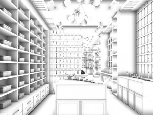 business - shop - exhibition room - 9413 3D 모델