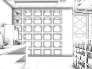 business - shop - exhibition room - 9413 3D 모델