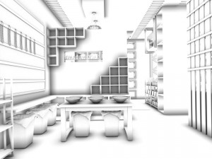 business - shop - exhibition room - 9413 3D 모델