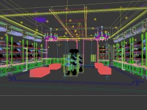 business - shop - exhibition room - 9417 3D Model