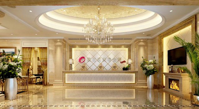 business - commercial - exhibition hall -9419 3D 模型 .c4d .max .obj .3ds .fbx .stl .blend 