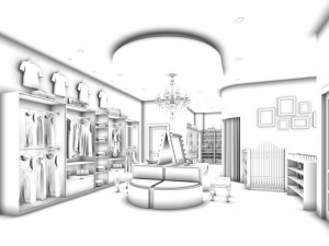 business - commercial - exhibition room - 9422 3D 모델