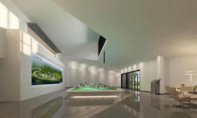 business - commercial - exhibition room - 9425 3D 模型 .c4d .max .obj .3ds .fbx .stl .blend 