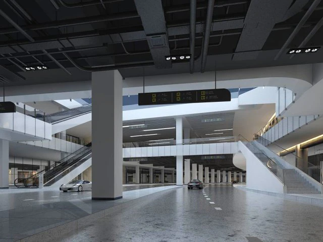 business - commercial - exhibition room - 9428 3D Model .c4d .max .obj .3ds .fbx .stl .blend 