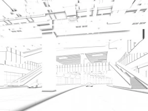 business - commercial - exhibition room - 9428 3D Model