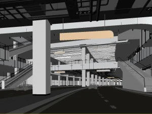 business - commercial - exhibition room - 9428 3D Model