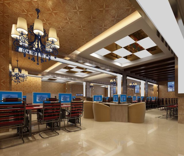 business - commercial - exhibition room - 9429 3D Model .c4d .max .obj .3ds .fbx .stl .blend 