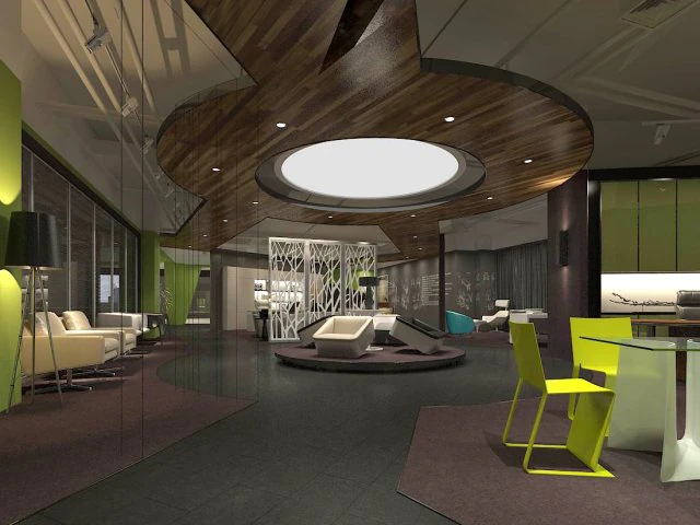 business - commercial - exhibition room - 9523 3D Model .c4d .max .obj .3ds .fbx .stl .blend 