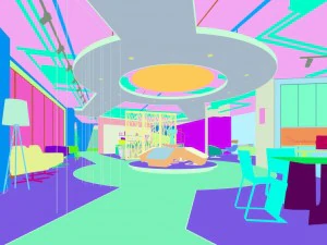 business - commercial - exhibition room - 9523 3D Model