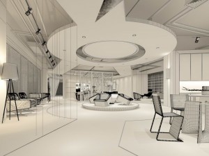 business - commercial - exhibition room - 9523 Model 3D