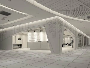 business - commercial - exhibition room - 9523 3D Model