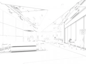 business - commercial - exhibition room - 9523 3D Model