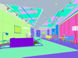 business - commercial - exhibition room - 9523 3D Model