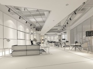 business - commercial - exhibition room - 9523 Model 3D