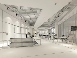 business - commercial - exhibition room - 9523 3D Model