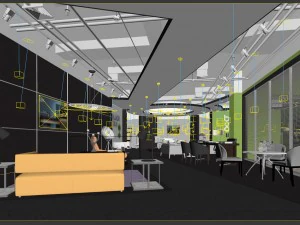 business - commercial - exhibition room - 9523 3D Model