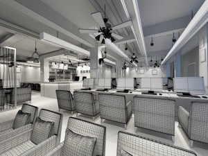 business - internet cafes - internet cafes - 9413 3D 模型