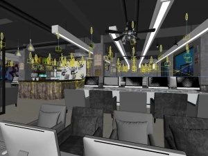 business - internet cafes - internet cafes - 9413 3D Model