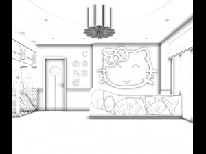 business - kindergarten - children - 9447 3D-Modell