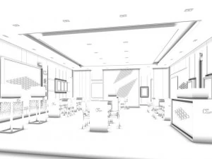 business - jewelry store 01 3D Model